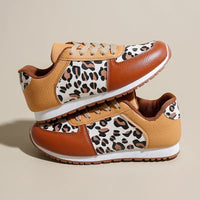 Lana Leopard Panel Sneakers