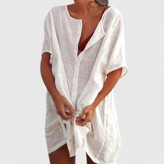 Louisiana | Elegant Tunic Dress White
