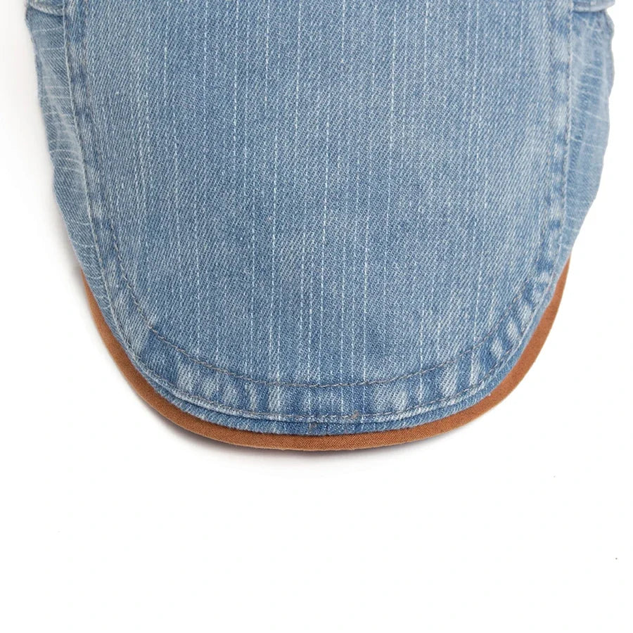 Rupert – Premium Denim Flat Cap