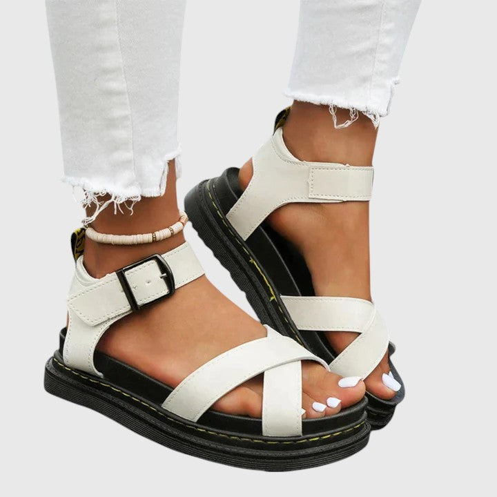 Marcella | Orthopedic Sandals White