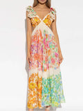 Rhoswen Bohemian Print Maxi Dress