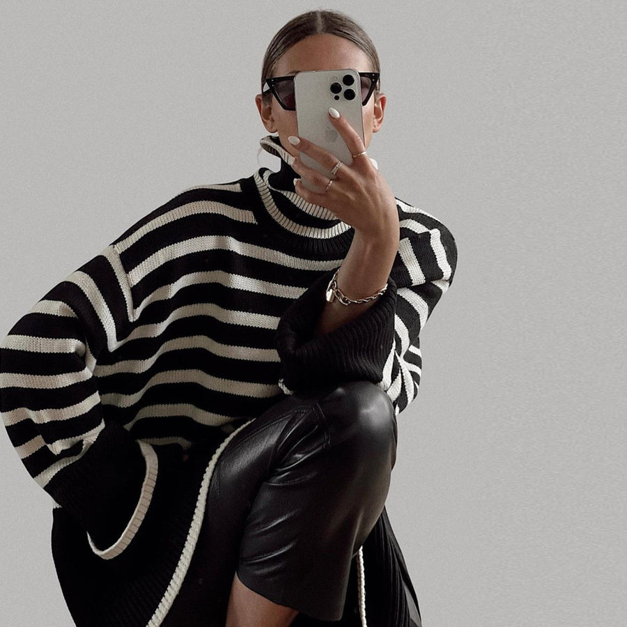 Calla – Chic Striped Casual Sweater