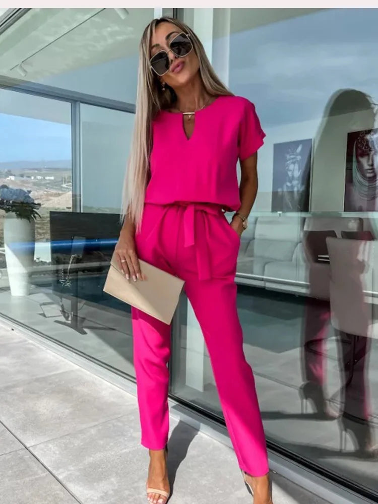 Solace Keyhole Wrap Jumpsuit