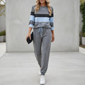 Zaria – Striped Lounge Set