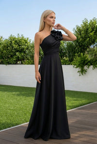 Jasmine - One-Shoulder Rose Gown