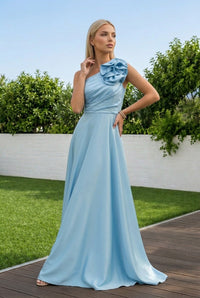 Jasmine - One-Shoulder Rose Gown