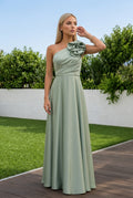 Jasmine - One-Shoulder Rose Gown