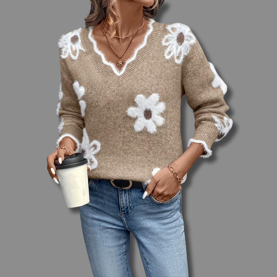Trie | Elegant Sweater Khaki