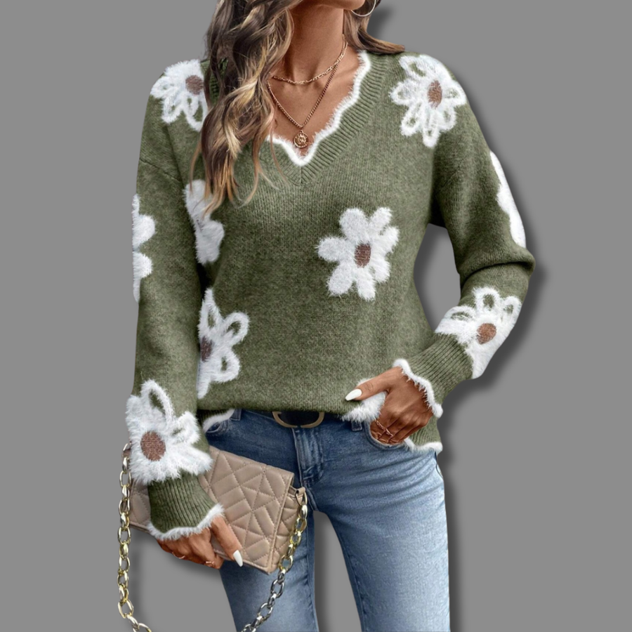 Trie | Elegant Sweater Green