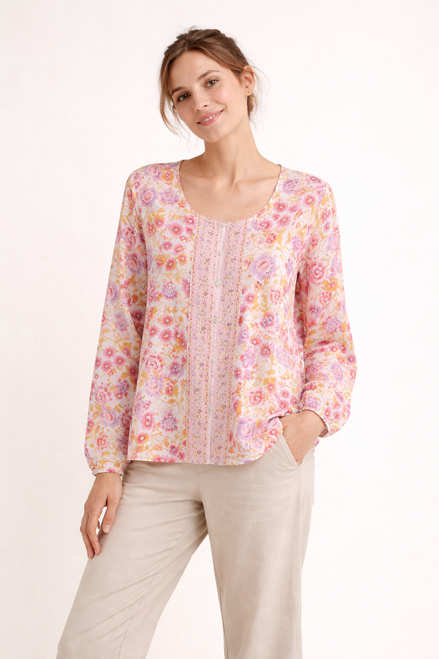 Matilde Floral Long Sleeve Blouse