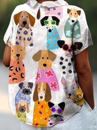 Pippa - Dog Print Shirt