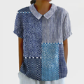 Celia - Patchwork Print Shirt