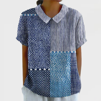 Celia - Patchwork Print Shirt