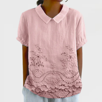 Bea - Floral Embroidered Shirt