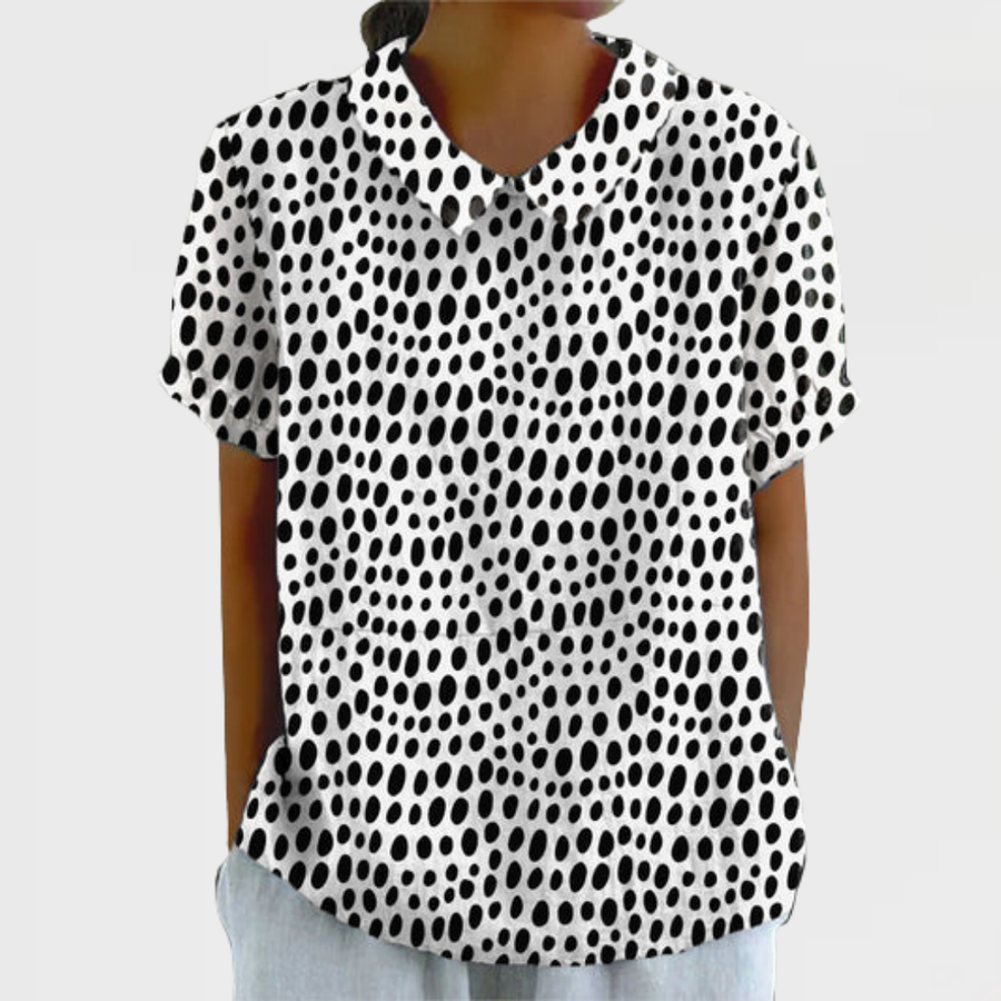 Delia - Polka Dot Print Shirt