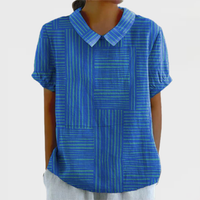 Liv - Striped Geometric Shirt