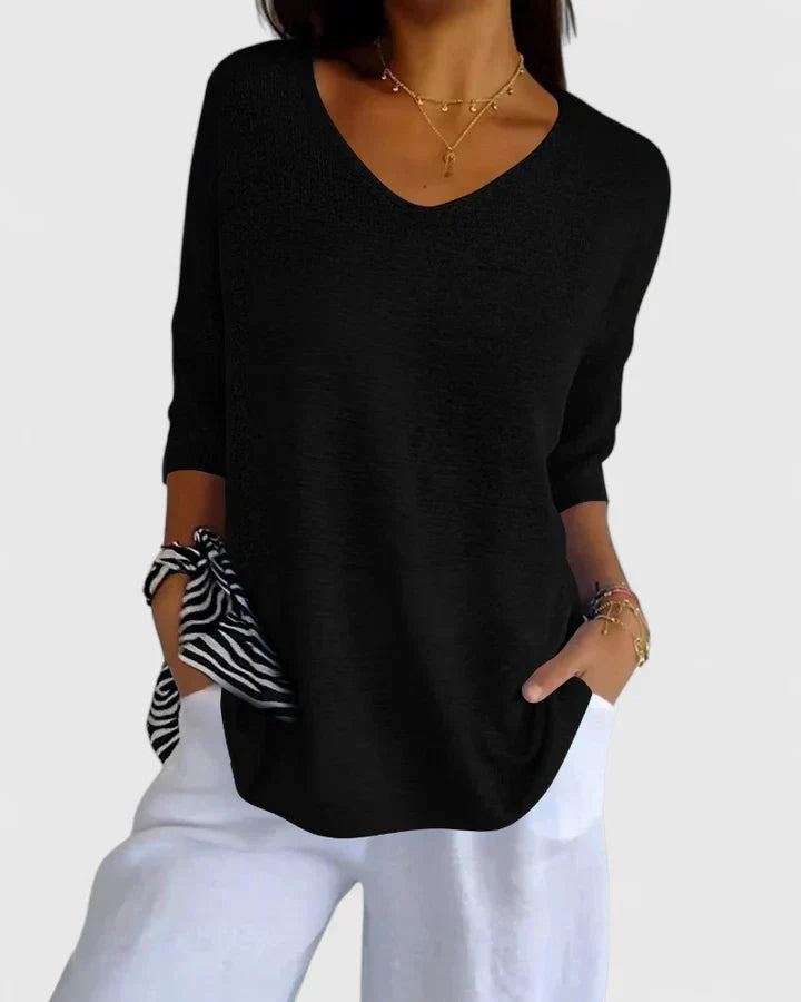 Karyxiah | Sophisticated Top Black