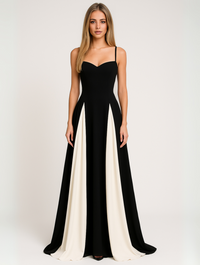 Grace | Women Wedding Guest Elegant Formal Maxi Dress Black