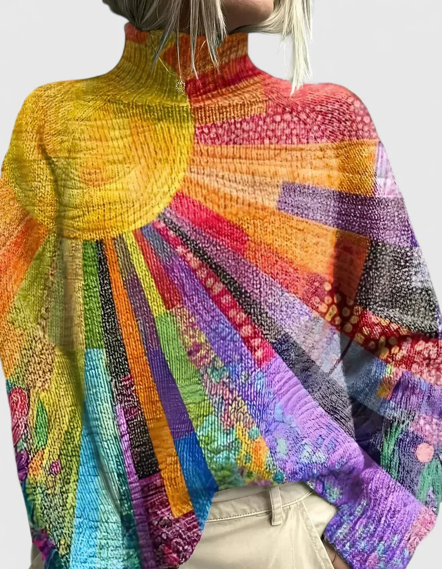 Anjelisiah | Comfortable Sweater Multicolored