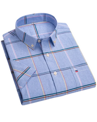 Slade | Stylish Cotton Shirt Blue/black