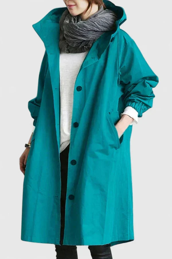 Iva | Comfortable Coat Light Blue