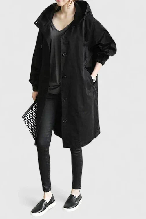 Iva | Comfortable Coat Black