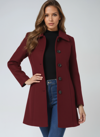 Maeve – Single-Breasted Winter Trench Coat