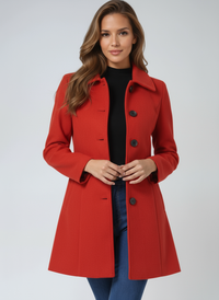 Maeve – Single-Breasted Winter Trench Coat