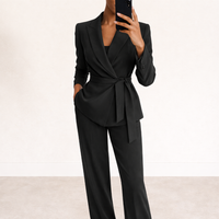Tabitha - Tie-Waist Wide-Leg Suit