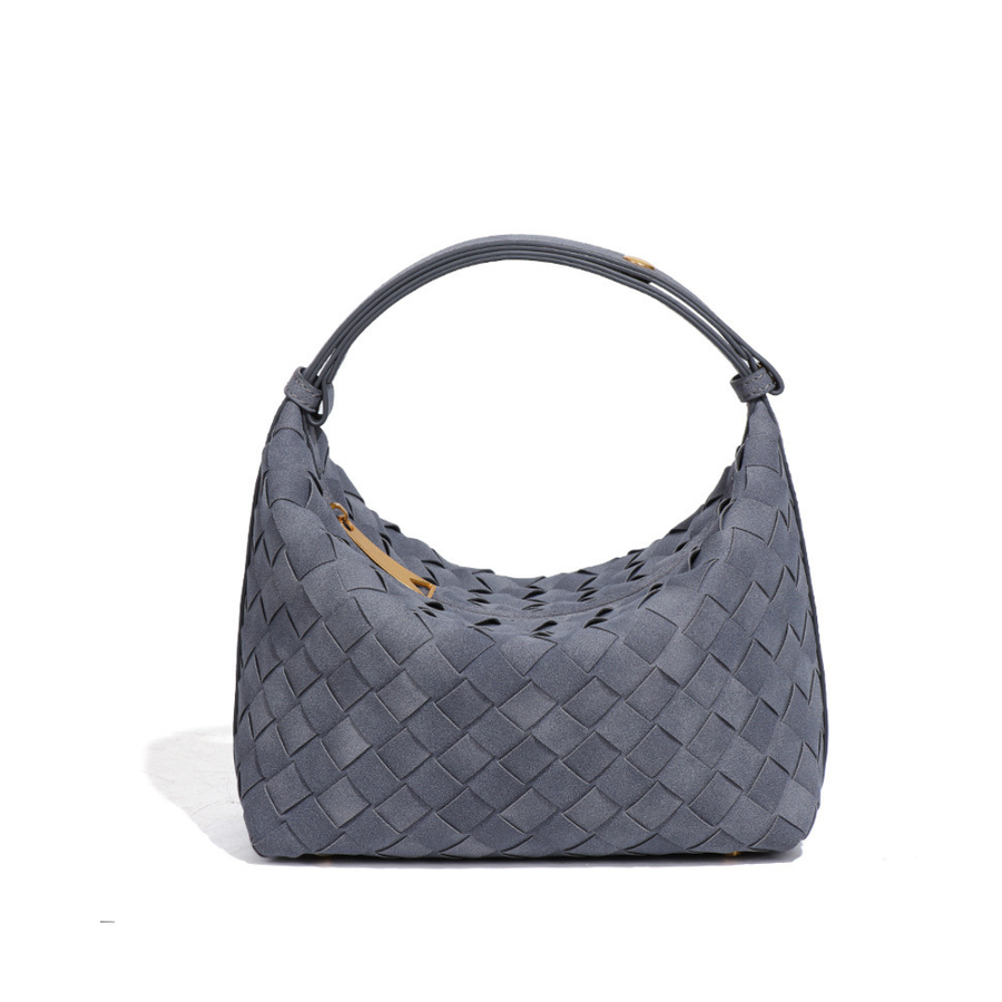 Fiorella - Matte Woven Structured Handbag