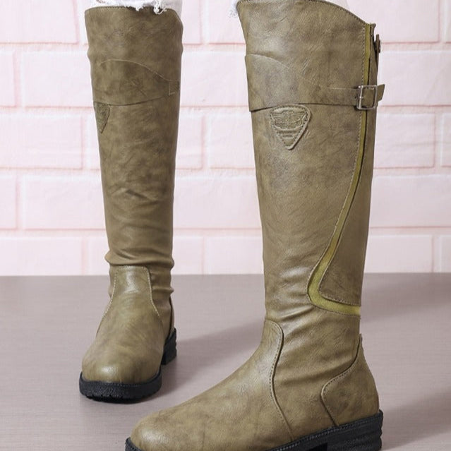 Lila | High Stylish Boots Green