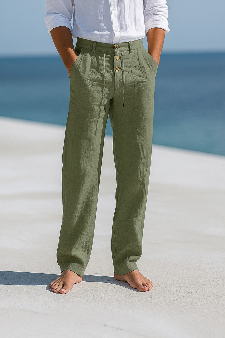 Ellis - Lightweight Linen Trousers