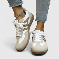 Sabrine | Orthopedic Sneakers Khaki & White