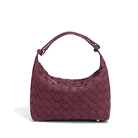 Fiorella - Matte Woven Structured Handbag