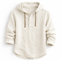 Hamish - Dante Linen Hooded Shirt