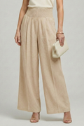 Charlotte | Womens Palazzo Trousers with High Waist and Pleats