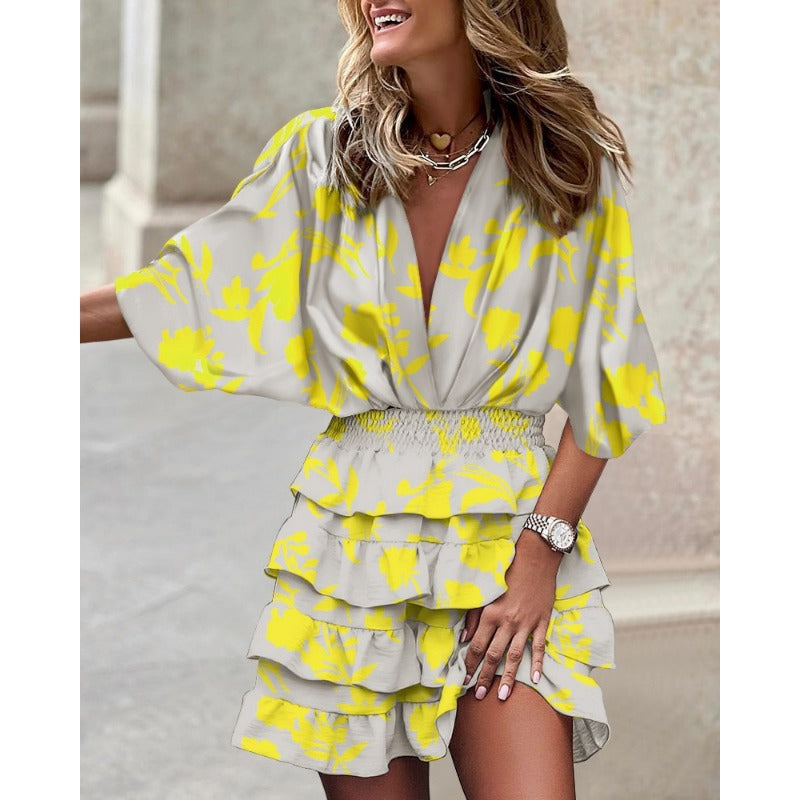 Margaret - Floral Midi Dress