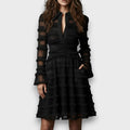 Tallulah – Midi Dress with Sheer Fringe