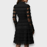 Tallulah – Midi Dress with Sheer Fringe