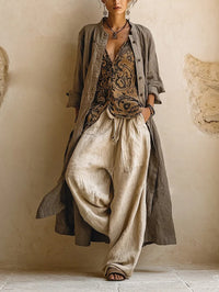 Rosalie - Three-Piece Linen Blend Set