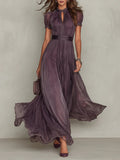 Effy – Violet Chiffon Maxi Dress