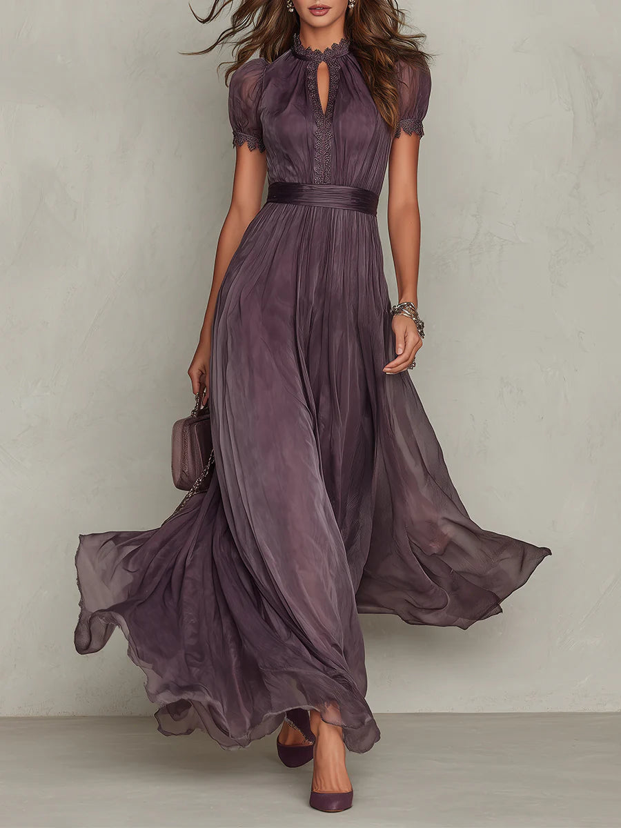 Effy – Violet Chiffon Maxi Dress