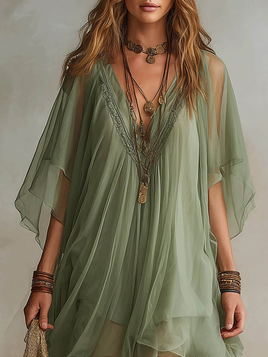 Quilla - Airy Layered Mini Dress