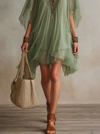 Quilla - Airy Layered Mini Dress