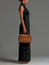 Laraine - Black Wide-leg Chiffon Jumpsuit
