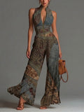 Gina - Bohemian Wide-leg Chiffon Jumpsuit