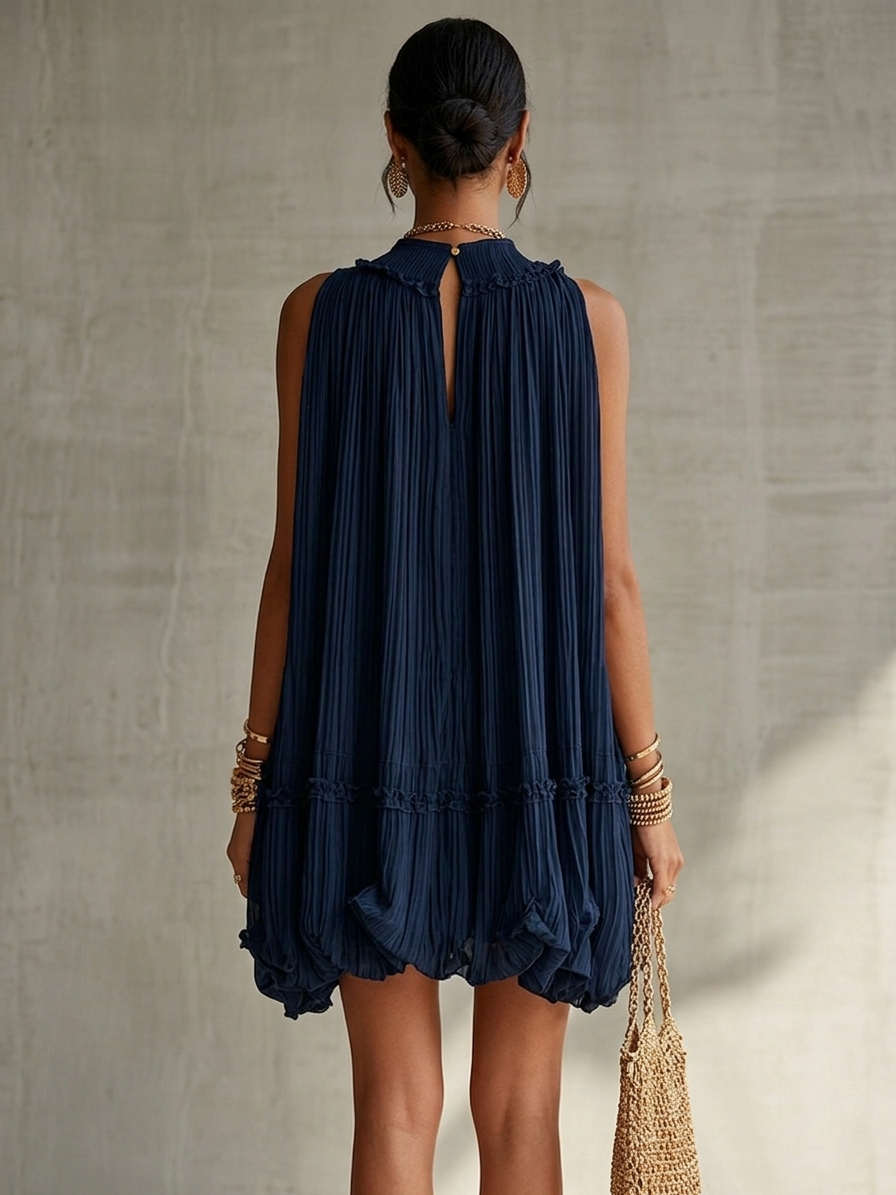 Valentina – Chiffon Halterneck Mini Dress