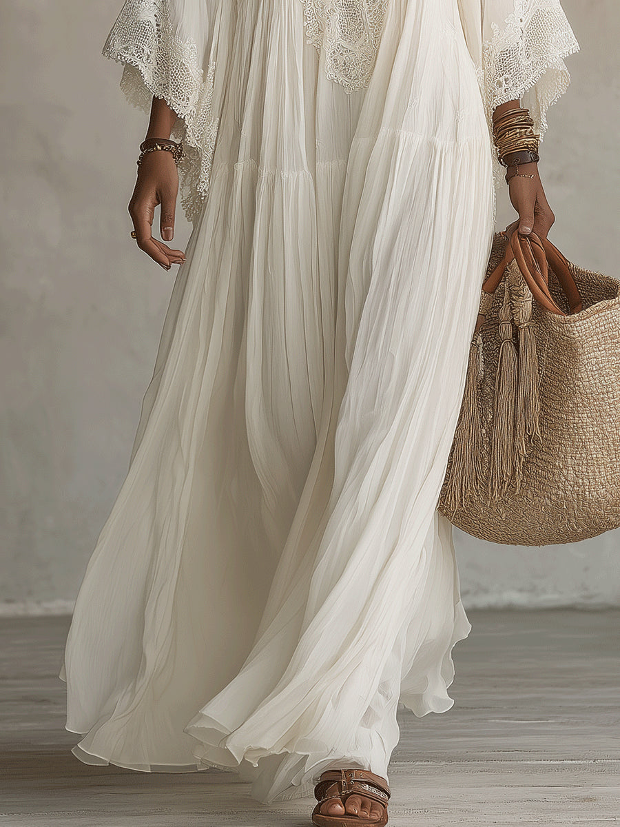 Darcie - Flowing V-Neck Maxi Dress