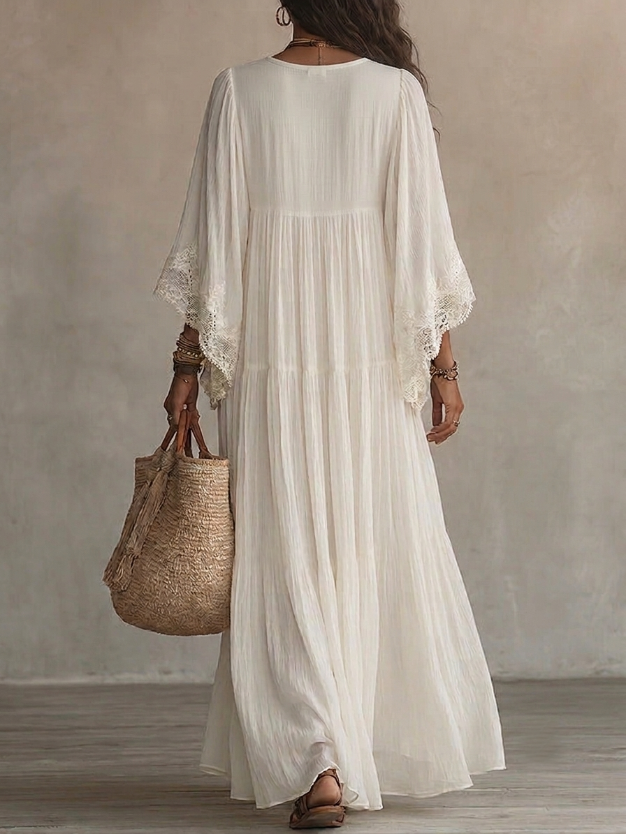 Darcie - Flowing V-Neck Maxi Dress