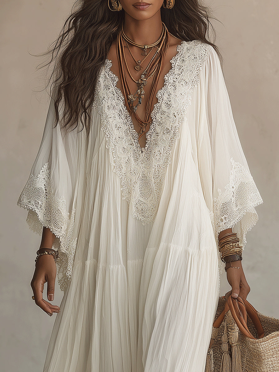 Darcie - Flowing V-Neck Maxi Dress